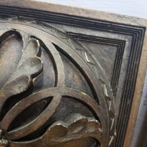 3D Resin Wall Plaque Botanical Decorative Plaster Wall Art 2 Pc. Tuscany Style - Picture 11 of 11